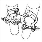 Morsetti d'argento della metropolitana dell'impalcatura dei morsetti e dei montaggi dell'armatura per la struttura Buliding